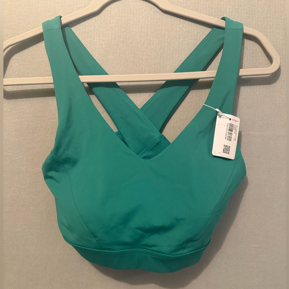 NWT Lululemon Cascadia Green Envital Bra Medium Support, D/DD Cup Size 10 - Picture 5 of 5